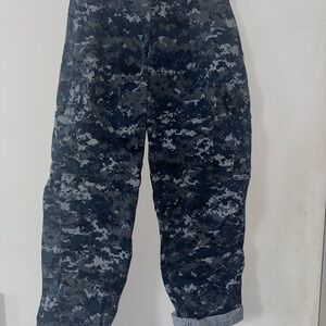 Camouflage Cargo Pants (Blue/Navy)
